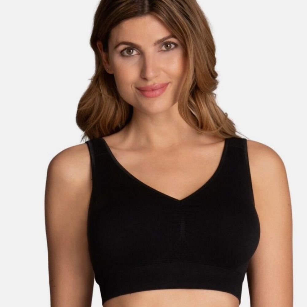 Anita Care Lotta Bra Comfortable Post Mastectomy Wireless Black Large 5769X